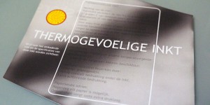 thermo inkt verwarmd