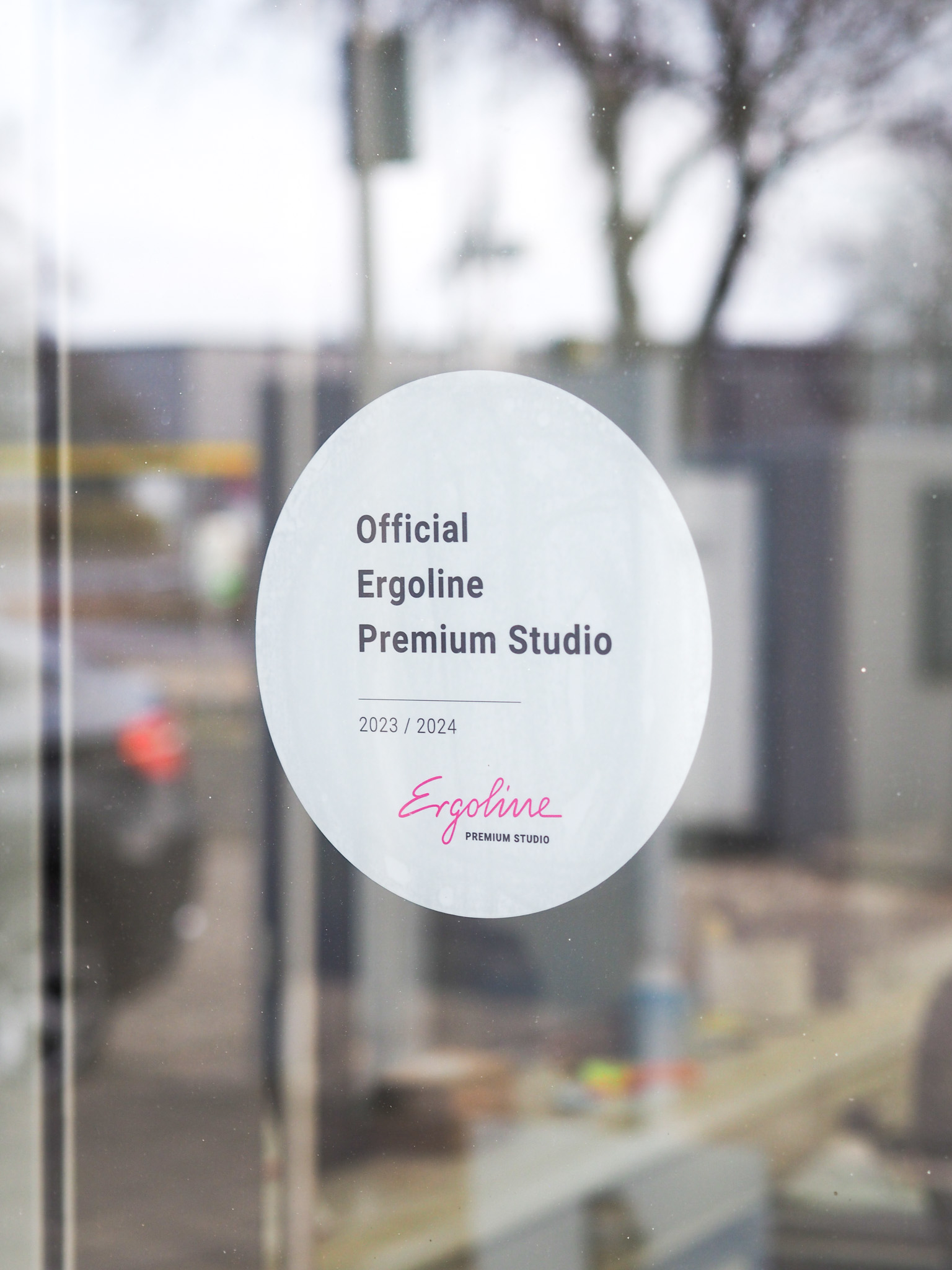 Witte Ronde raamsticker dubbelzijdig egoline
