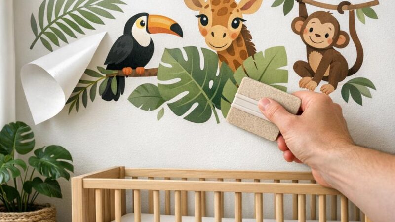 Jungle muurstickers kinderkamer