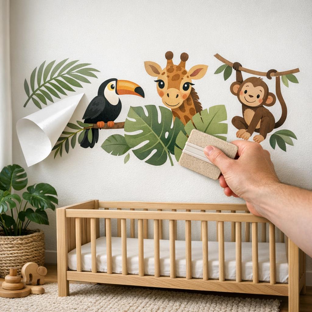 Jungle muurstickers kinderkamer