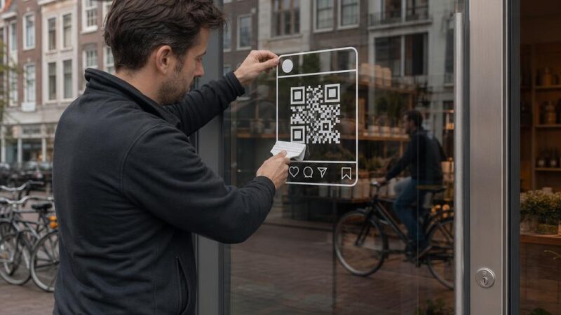 Instagram raamsticker maken