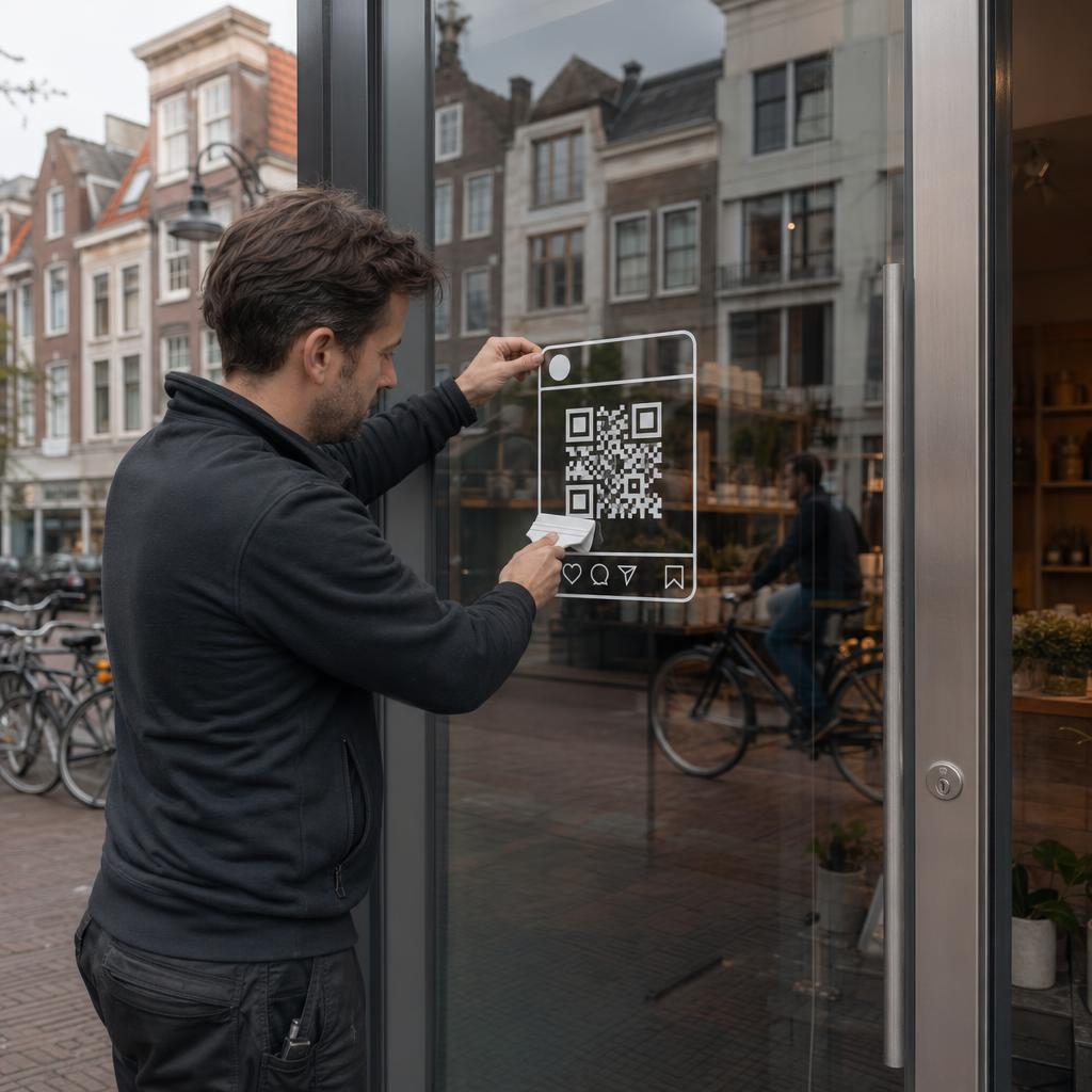 Instagram raamsticker maken