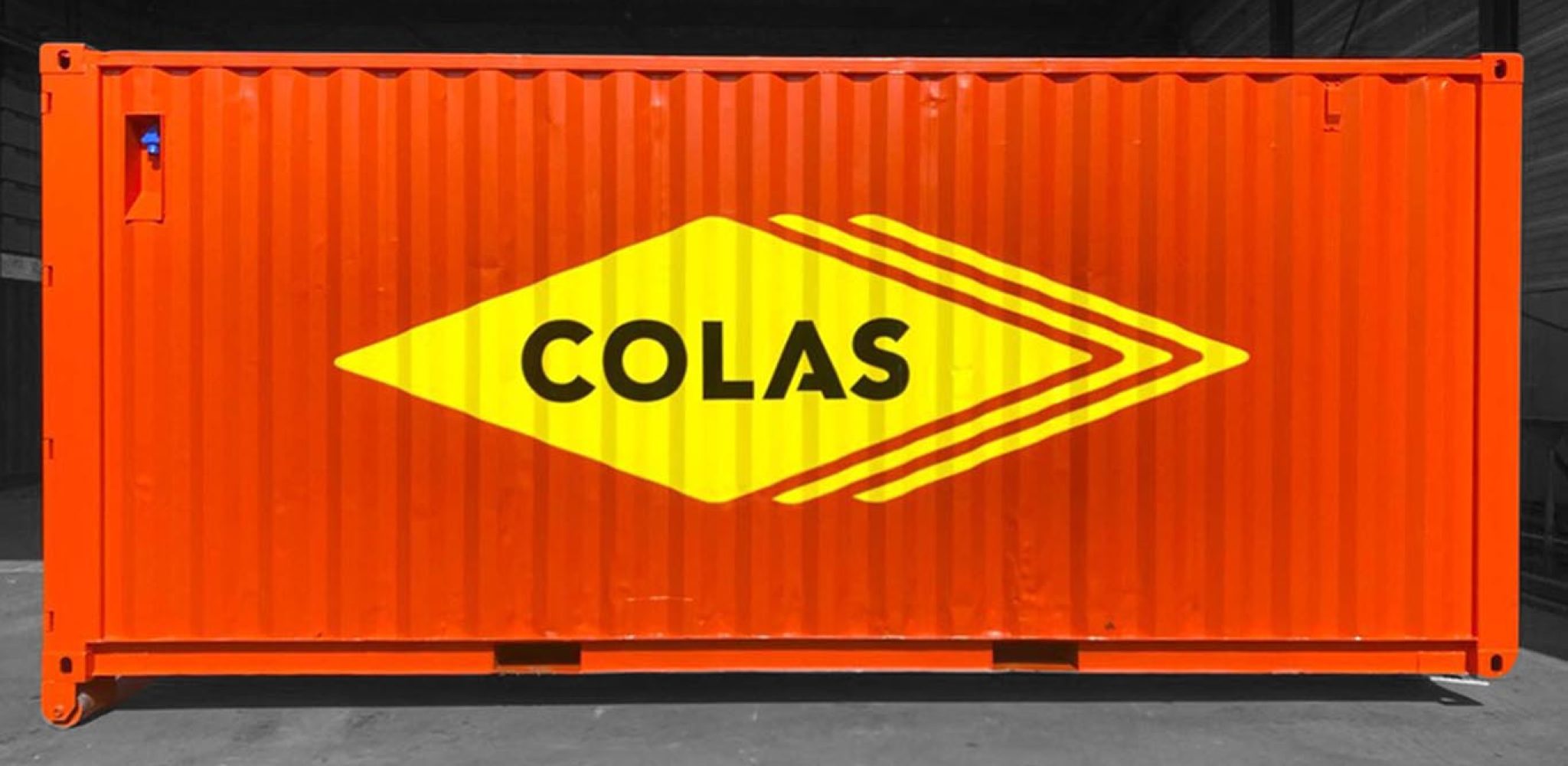 logo plakken containers