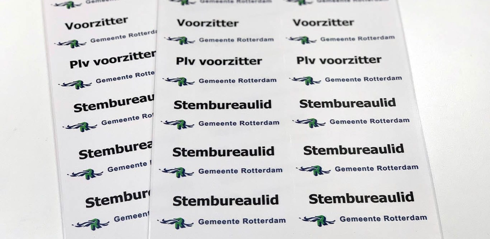 stickervel verkiezingen textielstickers